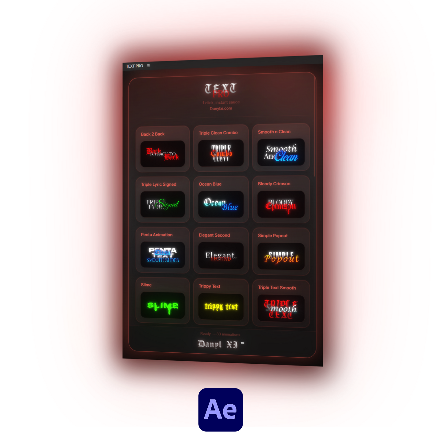 TEXT PRO - AFTER EFFECTS PLUGIN