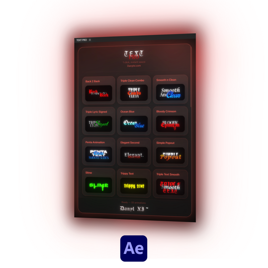 TEXT PRO - AFTER EFFECTS PLUGIN
